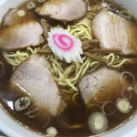 赤坂味一 - 中盛りチャーシュー、濃いめ硬め