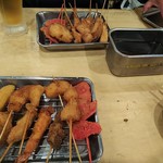 大阪 満マル - 串盛り10本（税込)1,058円×2(2018.12.05)
