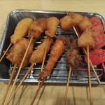 串盛り10本（税込)1,058円 (2018.12.05)