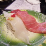 回し寿司 活 活美登利 - 中トロと活たこ