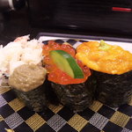 回し寿司 活 活美登利 - 軍艦三貫