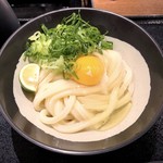 しょうゆ ひや（400円）＋トッピング生たまご（50円）