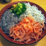 生しらすはつるり、生桜えびは殻が柔らかい、釜揚げしらすも風味良し！