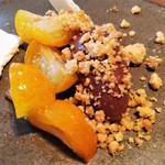 Le Trefle - Dessert デザート　金柑､ガナシュショコラ､クランブル　　