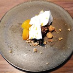 Le Trefle - Dessert デザート　金柑､ガナシュショコラ､クランブル　　