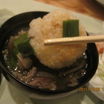 和座檜 - 焼きおにぎりが入ってます