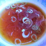 味の店 よし野 - よし野 ＠氷川台 チャーハンに付くスープ