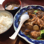 中華風家庭料理 ふーみん - ふーみん(鶏肉と玉こんにゃくのピリ辛炒め定食)