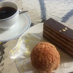 ラ・パティスリー ルプランジュ - テラスで頂きました♪