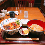 個室・炉端料理 かこいや - 焼とり丼と蕎麦御膳