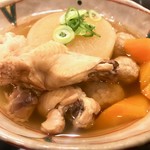 銀座 すが家 - 手羽先と大根のほろほろ煮。薄く上品な会席料理の味わいを1,000円で楽しめるのは破格