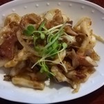 ならびや - ソデイカゲソ炒め。固いけど旨かったです。