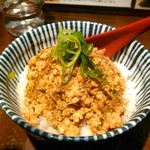 らーめん 鶏喰 - ピリ辛鶏そぼろご飯