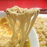 ラーメン工房 風 - ストレート細麺