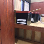 そばの神田 東一屋 - コンディメンツ。