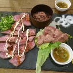 炙一 - 晩酌セット　お肉2品