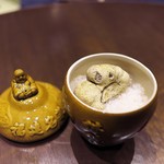 茶禅華 - フカヒレの出汁でおじや。白トリュフをふんだんにかけて。