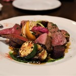 エゾ鹿もも肉のロースト（ハツ含む）