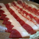 比良山荘 - 猪のお肉もあります！