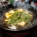 比良山荘 - 筍、花山椒、熊肉で食べます♪