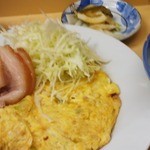 幸軒 - オムレツライス＋チャーシュートッピング　1000円