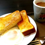 Hori Zu Kafe - モーニングセット目玉焼き