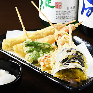 定番 宴会コース 名物串天含む全7品 生ビールok2 5時間飲み放題付 4 000円 うまか家 揚げ揚げ 串天 相模原 居酒屋 食べログ