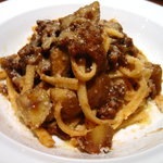 リストランテ ネグラマーロ - 牛肉のラグーと秋栗の自家製タリアテッレ