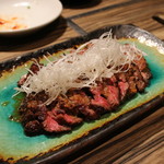 焼肉 ジャンボ - 先に焼いたハラミ