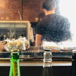 肉山 - 焼き台が目の前に！