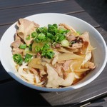 松家製麺 - 肉ごぼうぶっかけ冷 大