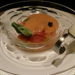 オルタシア - 妻の前菜は立石さんの緑健トマトの皿