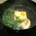 八寸 - スッポンの卵豆腐のお椀