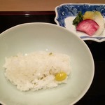 八寸 - 銀杏ご飯