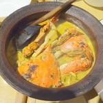 渡りカニの土鍋カレー