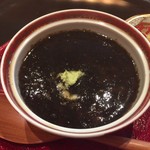 一心鮨 光洋 - フォアグラの茶碗蒸し有明海苔ソースがけ