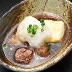 【牛タンつくねと豆腐の揚げだし】