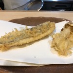 Tempura Azumi - 魚　きのこ