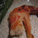 割烹くずし 徳多和良 - 11.10.7 縞海老若狭焼