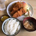 はやし食堂 - 串カツ（三本）定食