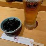 海鮮串揚げ くしどき - 生ビールで乾杯