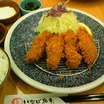 Tonkatsuinabawakou - カキフライ定食　2011.9