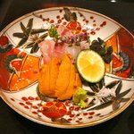 日本料理 晴山 - 【千葉県勝山のヒラメと利尻のウニ】◎2011/10