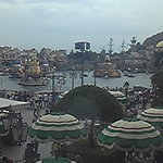 オチェーアノ - ショーの時間にはベランダが開放されて、眺めることができます。