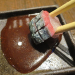 九州 熱中屋 - 活豊後サバ刺し　大分県豊後水道産