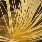 九州 熱中屋 - 五島豚のアゴ出汁しゃぶしゃぶ　完熟赤柚子胡椒添え　中　〆の五島うどん