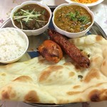 行徳ビリヤーニーハウス - Cセット900円これにサラダとドリンク付き。