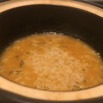 jeune ワインと小鍋 - ＋チーズリゾット 150円。