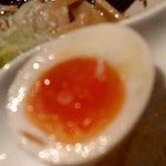 【2018.12.8(土)】焼きあご塩(並盛・150g)850円＋海老ワンタン200円＋焼き海苔と味玉150円の味玉