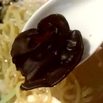 いち井 - 【2018.12.8(土)】焼きあご塩(並盛・150g)850円＋海老ワンタン200円＋焼き海苔と味玉150円の木耳